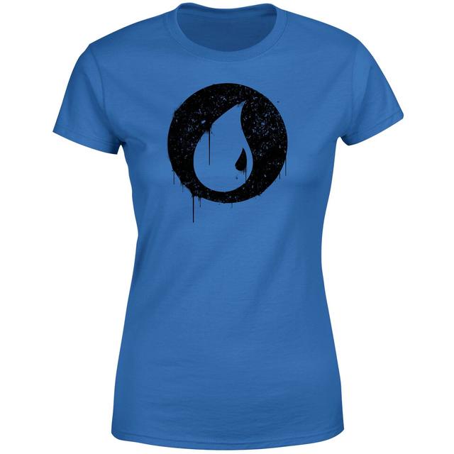 Magic The Gathering Blue Mana Splatter Women's T-Shirt - Royal Blue - M - royal blue on Productcaster.