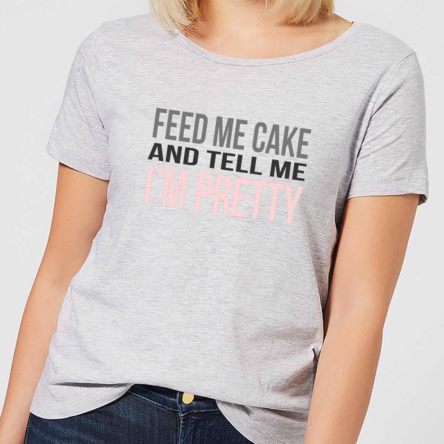 Be My Pretty Feed Me Cake Women's T-Shirt - Grey - 4XL - Grau on Productcaster.