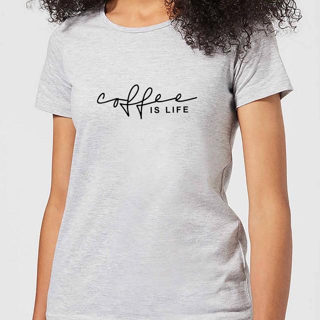 Coffee Is Life Women's T-Shirt - Grey - M - Grey on Productcaster.