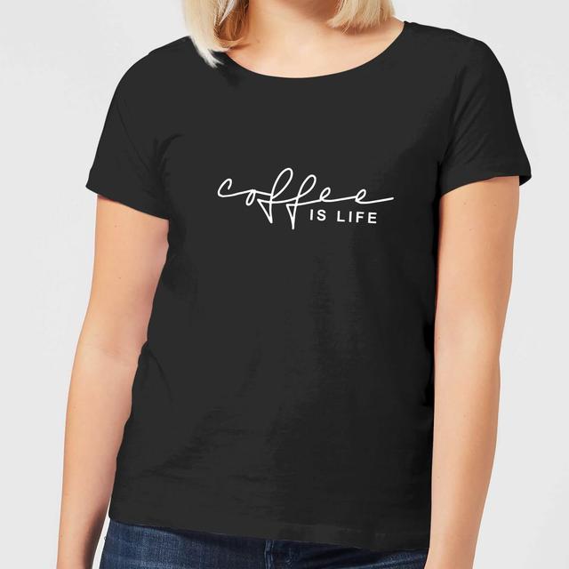 Coffee Is Life Women's T-Shirt - Black - M on Productcaster.