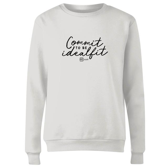 Commit To Be IdealFit Women's Sweatshirt - S - White on Productcaster.