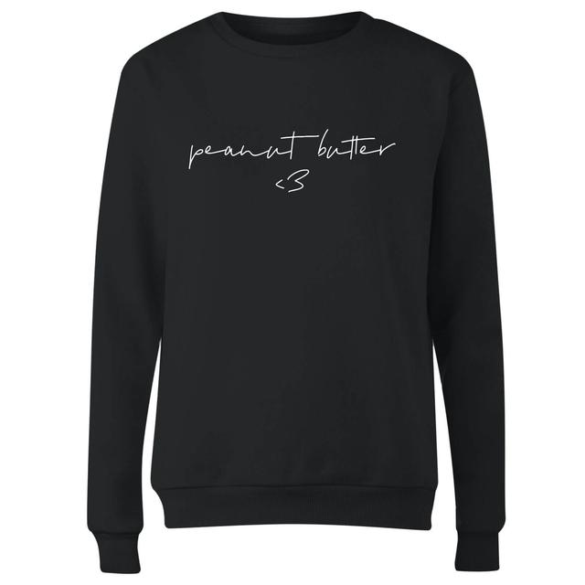 Peanut Butter <3 Women's Sweatshirt - XXL - Black on Productcaster.