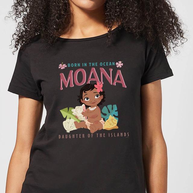 T-Shirt Moana Born In The Ocean - Nero - Donna - M on Productcaster.