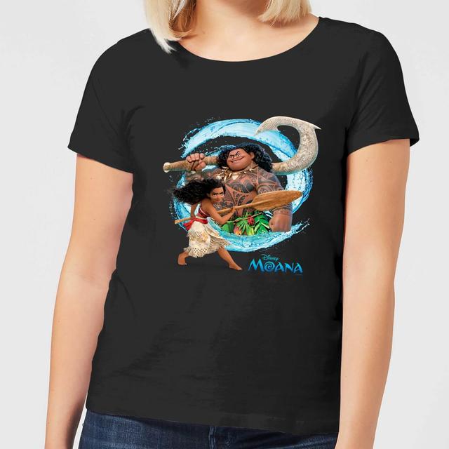 Vaiana (Moana) Wave Damen T-Shirt - Schwarz - M on Productcaster.