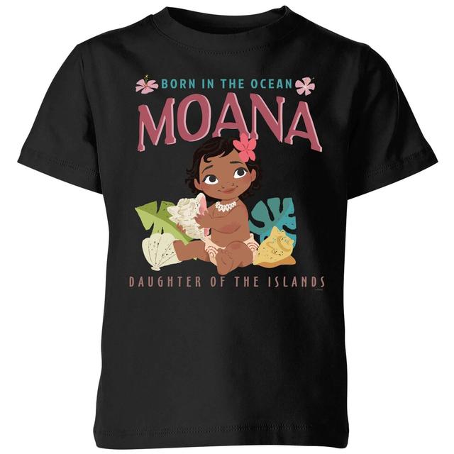 Moana Born In The Ocean Kids' T-Shirt - Black - 9-10 Years on Productcaster.