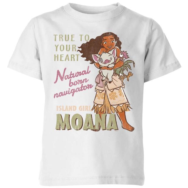 Camiseta Disney Vaiana Natural Born Navigator - Niño - Blanco - 3-4 años on Productcaster.