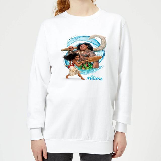 Sweat Femme Vague Vaiana, la Légende du bout du monde Disney - Blanc - L on Productcaster.