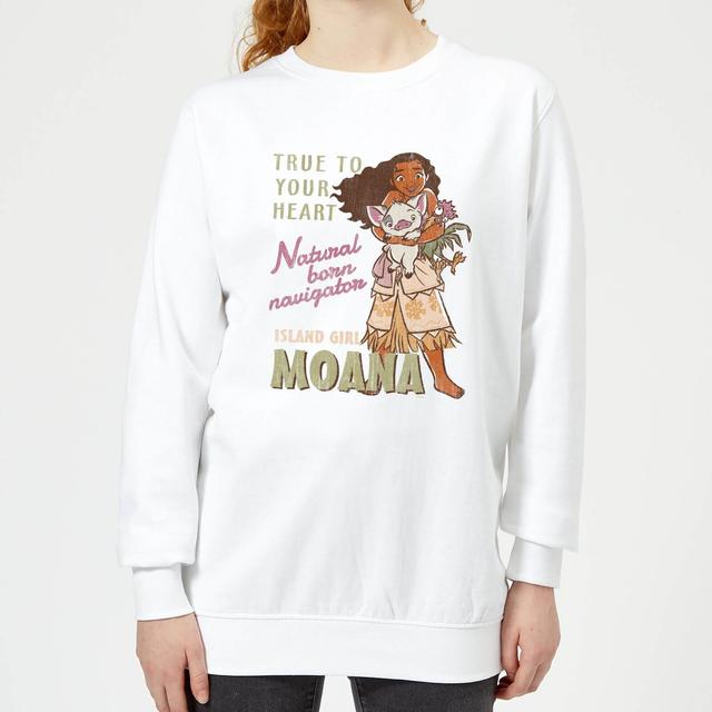 Sudadera Disney Vaiana Natural Born Navigator - Mujer - Blanco - M - Blanco on Productcaster.