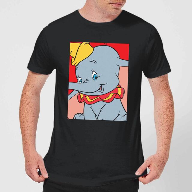 Disney Dumbo Portrait Men's T-Shirt - Black - XXL on Productcaster.