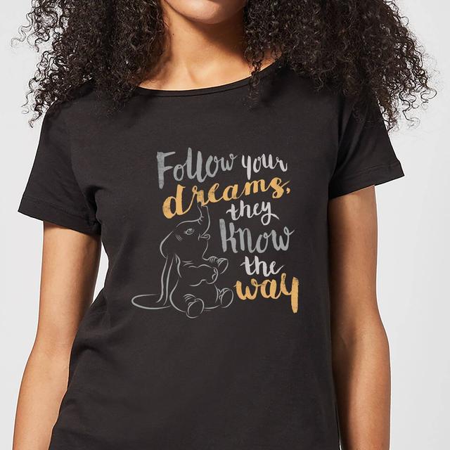 Dumbo Follow Your Dreams Women's T-Shirt - Black - XL on Productcaster.