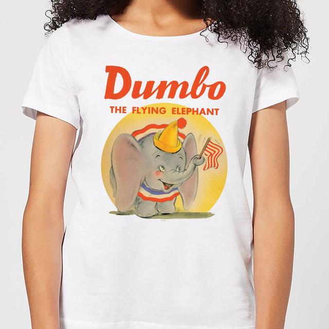 Dumbo Flying Elephant Women's T-Shirt - White - S on Productcaster.