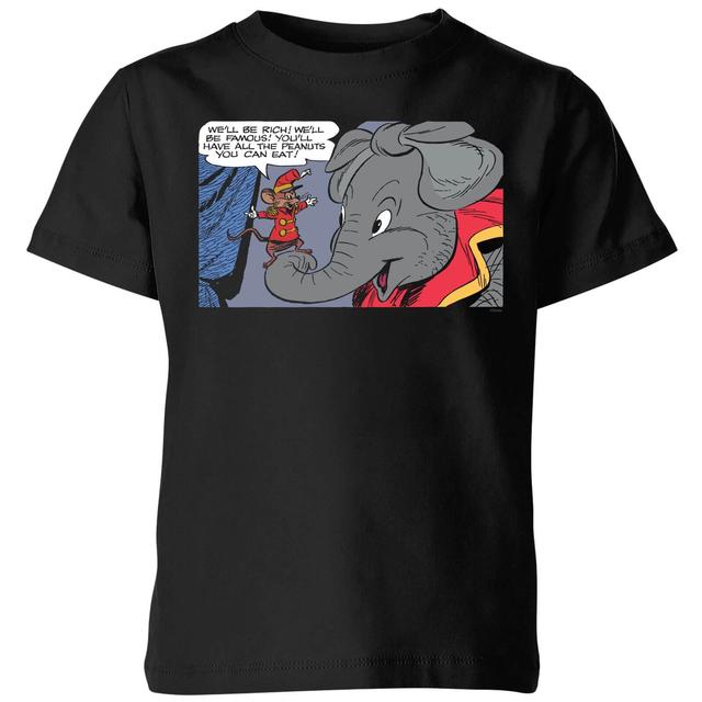 Dumbo Rich and Famous Kids' T-Shirt - Black - 11-12 Years on Productcaster.