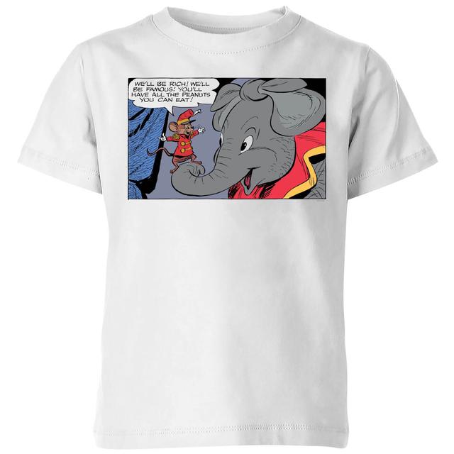 Dumbo Rich and Famous Kids' T-Shirt - White - 3-4 år - Vit on Productcaster.