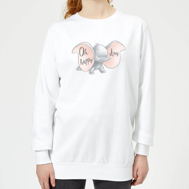 Dumbo Happy Day Women's Sweatshirt - White - M on Productcaster.