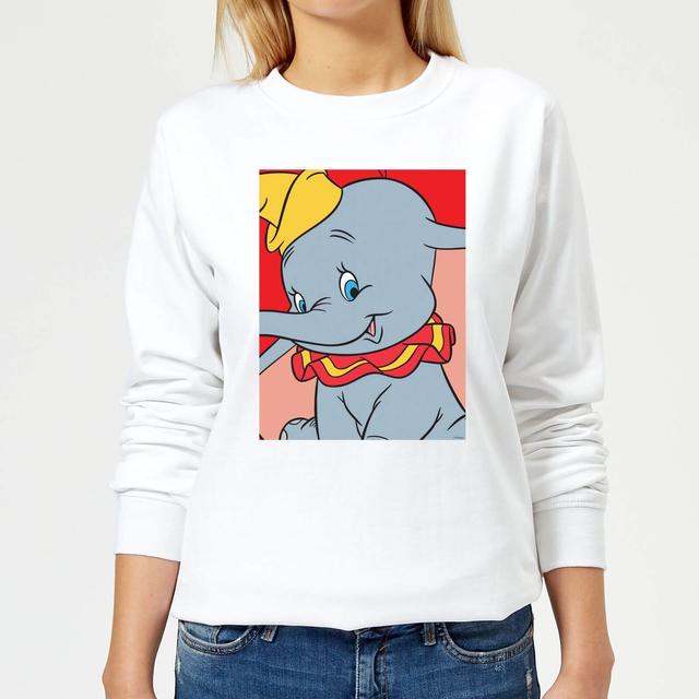 Dumbo Portrait Women's Sweatshirt - White - XXL on Productcaster.