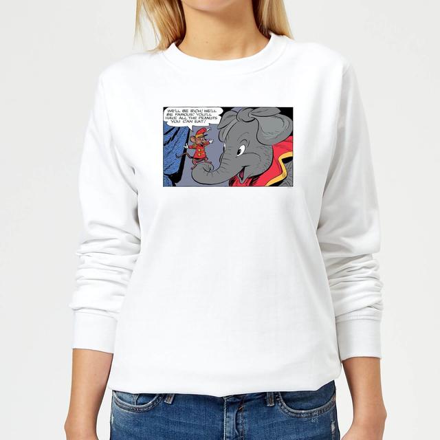 Sudadera Disney Dumbo Rich And Famous - Mujer - Blanco - S - Blanco on Productcaster.