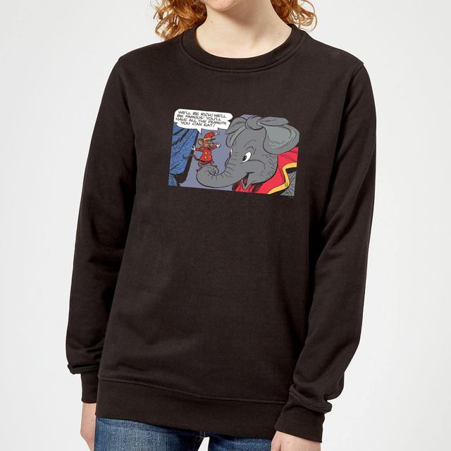 Sudadera Disney Dumbo Rich And Famous - Mujer - Negro - M - Negro on Productcaster.