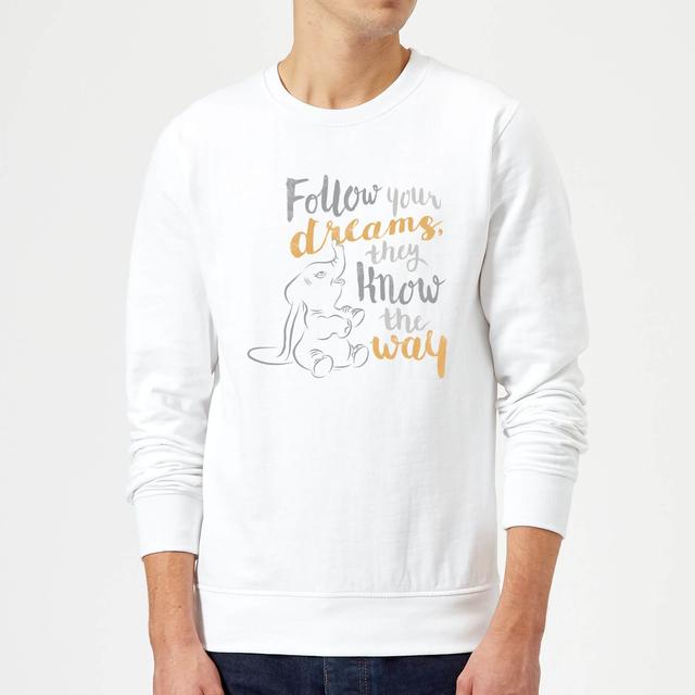 Dumbo Follow Your Dreams Sweatshirt - White - M - White on Productcaster.