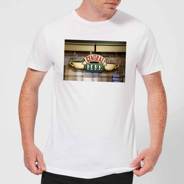 Friends Central Perk Coffee Sign Herren T-Shirt - Weiß - XL - Weiß on Productcaster.