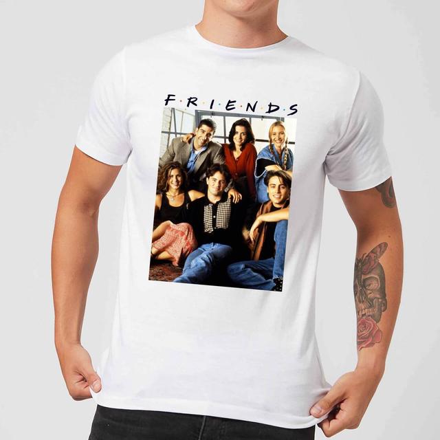 Friends Vintage Character Shot Men's T-Shirt - White - M on Productcaster.