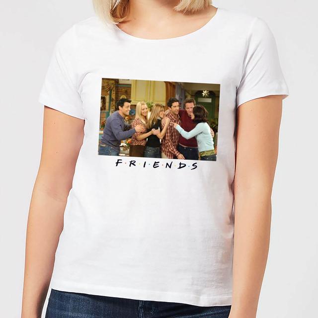 Friends Cast Shot Women's T-Shirt - White - S on Productcaster.