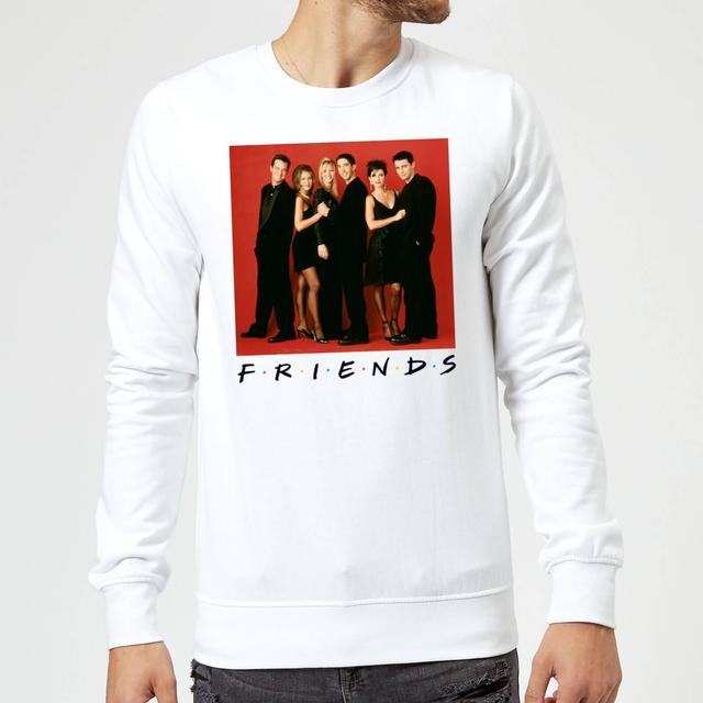 Friends Character Pose Sweatshirt - White - XXL - Vit on Productcaster.