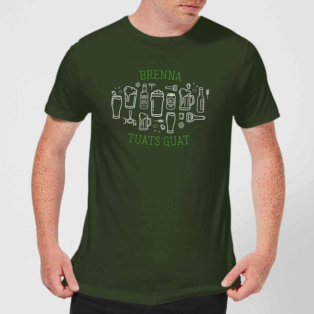 Oktoberfest Brenna Tuats Guat! Herren T-Shirt - Dunkelgrün - S - Forest Green on Productcaster.