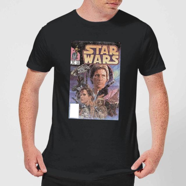 Star Wars Classic Classic Comic Book Cover Herren T-Shirt - Schwarz - 3XL on Productcaster.