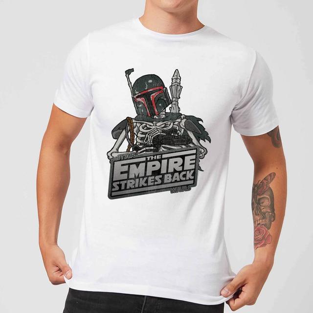 Star Wars Classic Boba Fett Skeleton Herren T-Shirt - Weiß - M - Weiß on Productcaster.