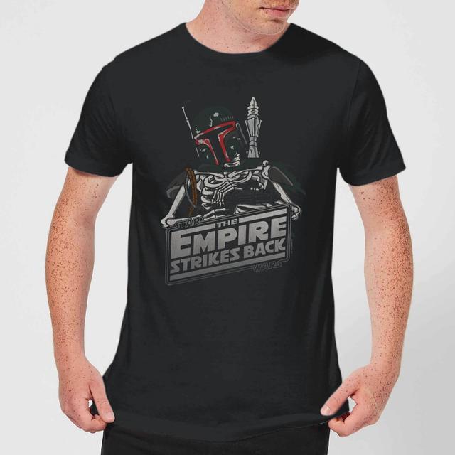 Star Wars Classic Boba Fett Skeleton Herren T-Shirt - Schwarz - L - Schwarz on Productcaster.