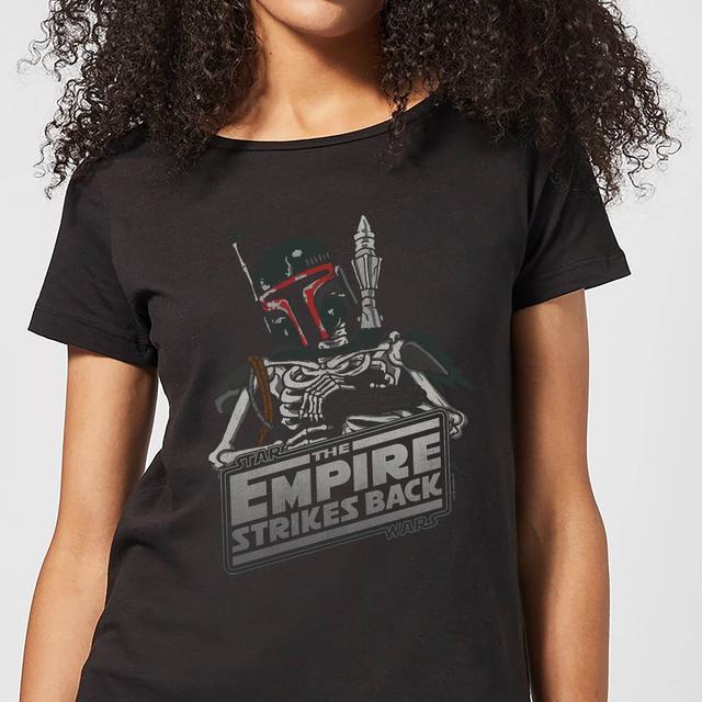 T-Shirt Femme Squelette Boba Fett Star Wars Classic - Noir - L - Noir on Productcaster.