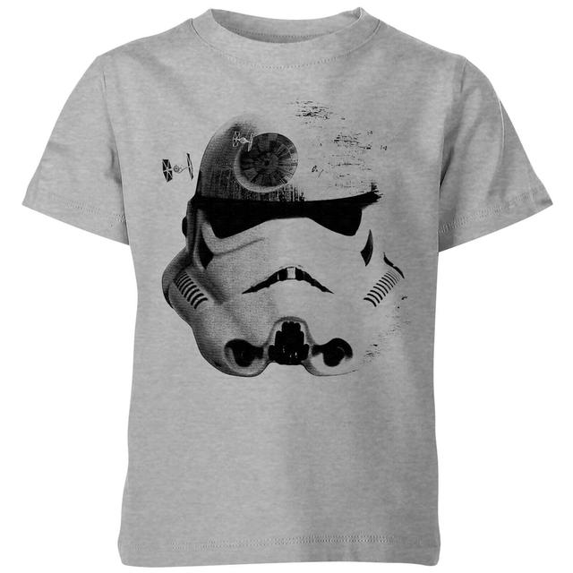 Camiseta Star Wars Stormtrooper Estrella de la Muerte - Niño - Gris - 7-8 años on Productcaster.