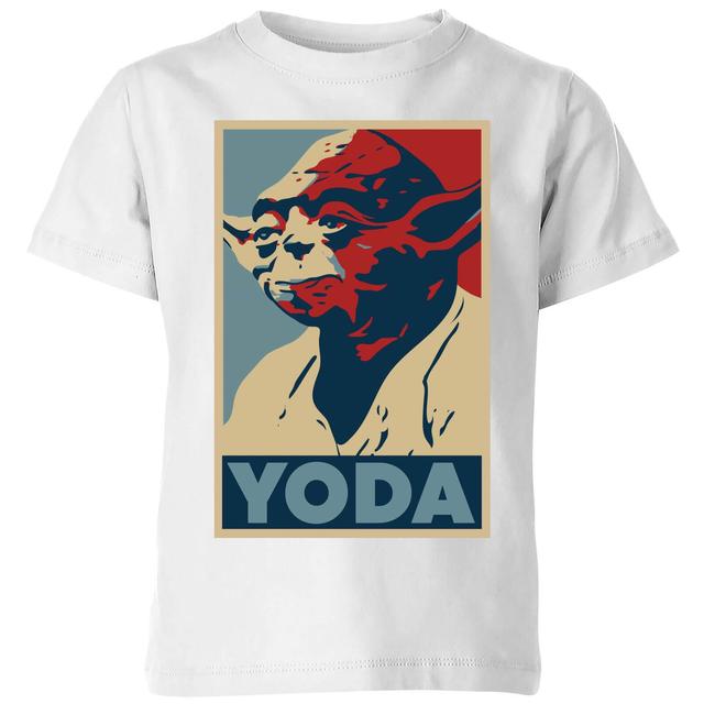 Camiseta Star Wars Yoda Póster - Niño - Blanco - 5-6 años on Productcaster.