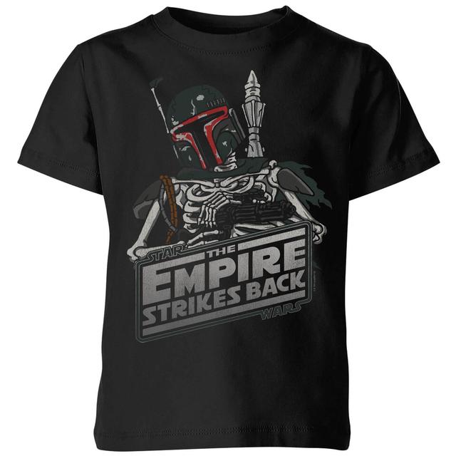 Star Wars Classic Boba Fett Skeleton Kinder T-Shirt - Schwarz - 9-10 Jahre on Productcaster.