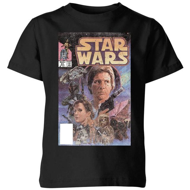 T-Shirt Enfant Classic Comic Book Cover Star Wars Classic - Noir - 5-6 ans on Productcaster.