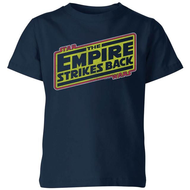 Camiseta Star Wars The Empire Strikes Back - Niño - Azul marino - 9-10 años on Productcaster.