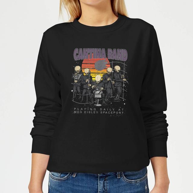 Star Wars Classic Cantina Band At Spaceport Damen Pullover - Schwarz - XXL on Productcaster.