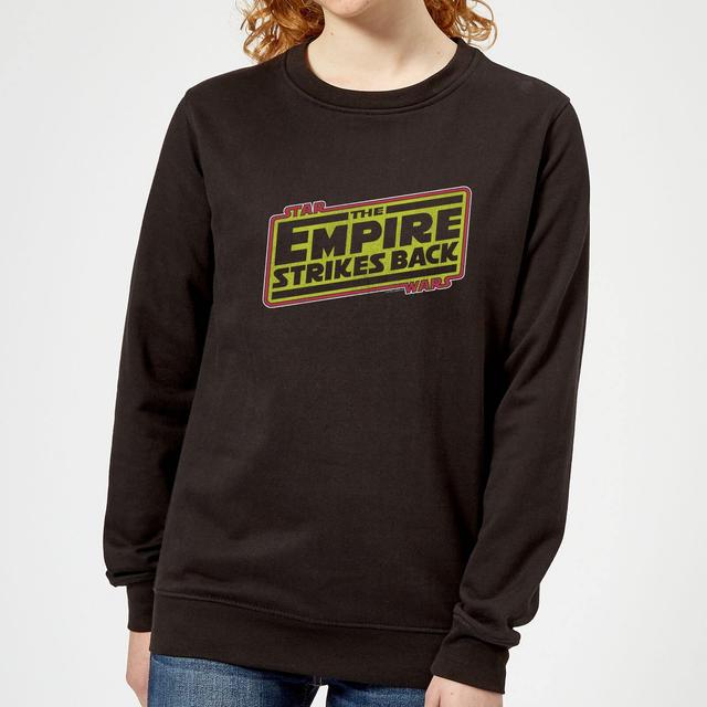 Sweat Femme Logo L'empire Contre-Attaque Star Wars Classic - Noir - S - Noir on Productcaster.