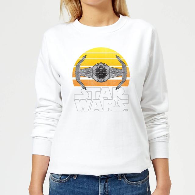 Star Wars Sunset Tie Women's Sweatshirt - White - XL on Productcaster.