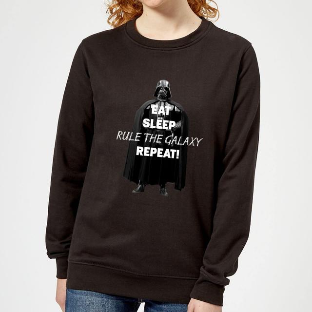 Sudadera Star Wars Eat Sleep Rule The Galaxy Repeat - Mujer - Negro - L - Negro on Productcaster.