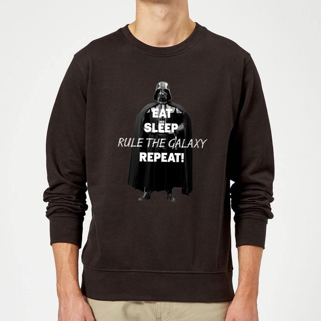 Sudadera Star Wars Eat Sleep Rule The Galaxy Repeat - Hombre - Negro - L on Productcaster.