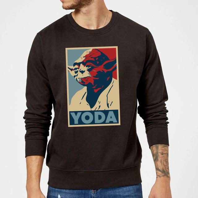 Star Wars Classic Yoda Poster Pullover - Schwarz - L on Productcaster.