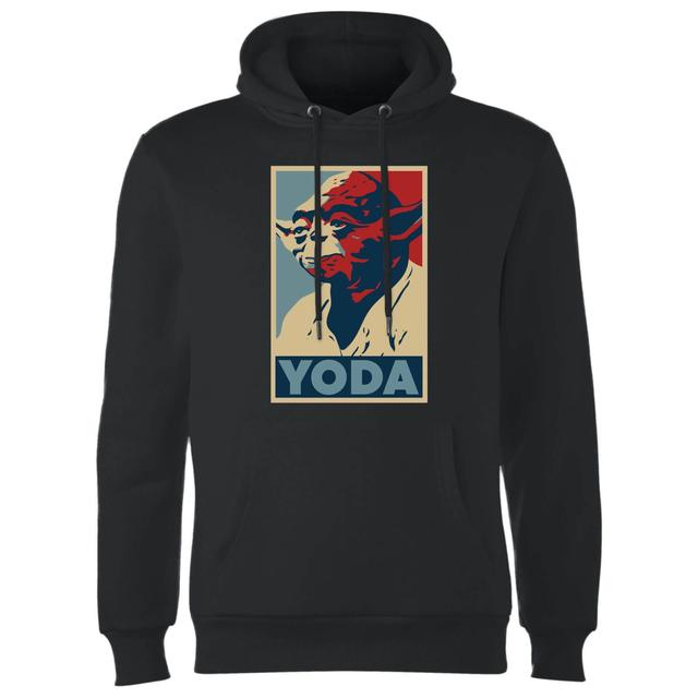 Felpa con cappuccio Star Wars Yoda Poster- Nero - S on Productcaster.