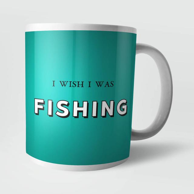 I Wish I Was Fishing Mug on Productcaster.