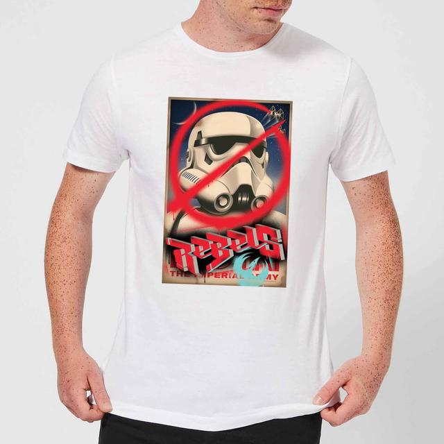 T-Shirt Homme Poster Star Wars Rebels - Blanc - XL - Blanc on Productcaster.