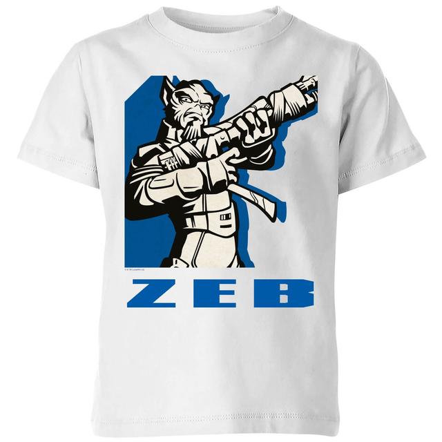 T-Shirt Enfant Zeb Star Wars Rebels - Blanc - 9-10 ans on Productcaster.