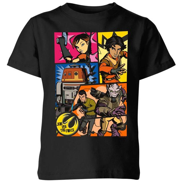 T-Shirt Enfant Comic Strip Star Wars Rebels - Noir - 3-4 ans on Productcaster.