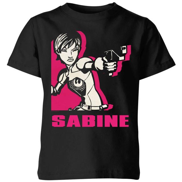 Star Wars Rebels Sabine Kinder T-Shirt - Schwarz - 11-12 Jahre on Productcaster.