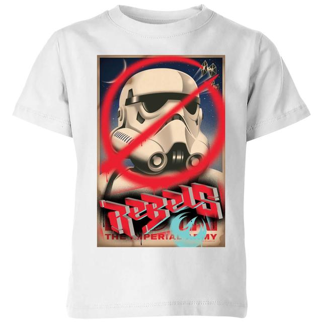 Camiseta Star Wars Rebels Poster - Niño - Blanco - 3-4 años - Blanco on Productcaster.