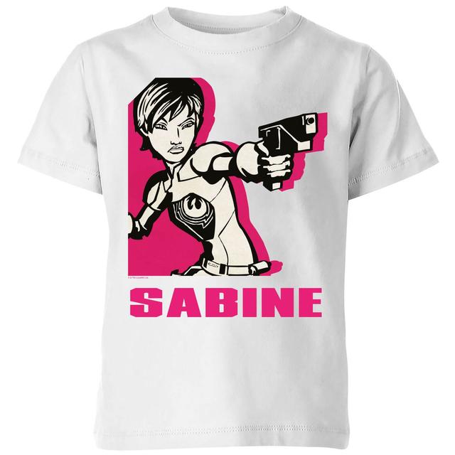 Star Wars Rebels Sabine Kinder T-Shirt - Weiß - 5-6 Jahre on Productcaster.